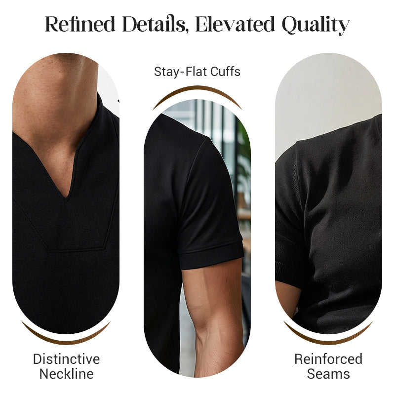 ValorVibe™ Men’s Business Casual V-Neck — Look Razor-Sharp and Feel Unstoppable All Day