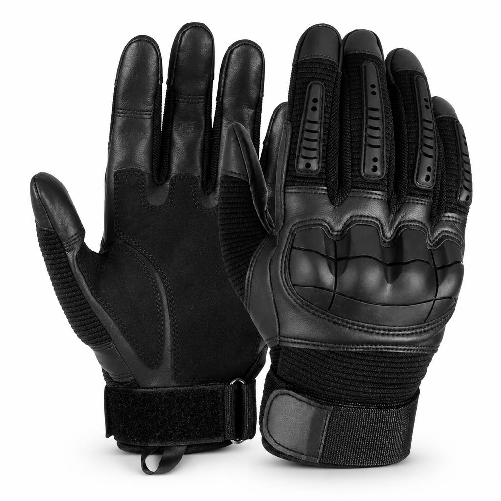 Kevlar Cut-Resistant TPR-Knuckle Motorcycle Gloves (Touchscreen-Compatible)