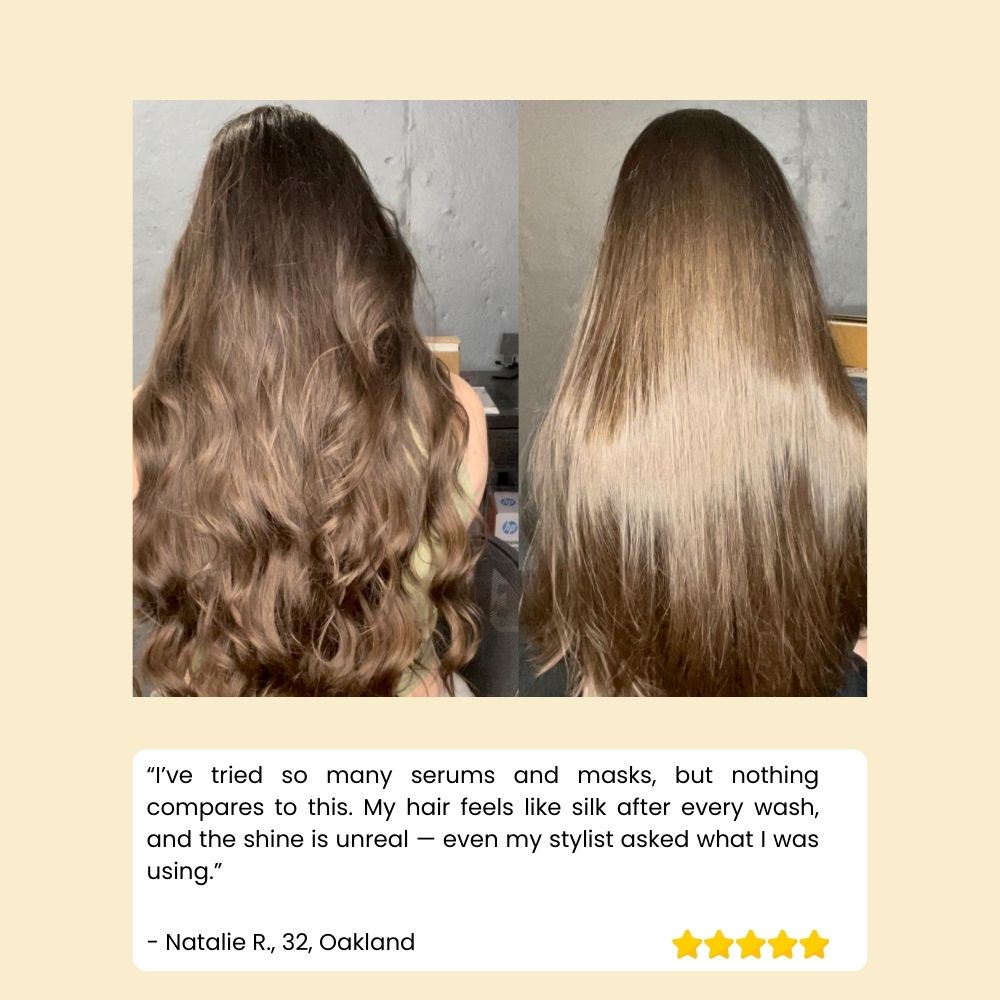 LuminaGlow™ Hair Elixir — Unleash Instant Silkiness and Show-Stopping Shine Every Day