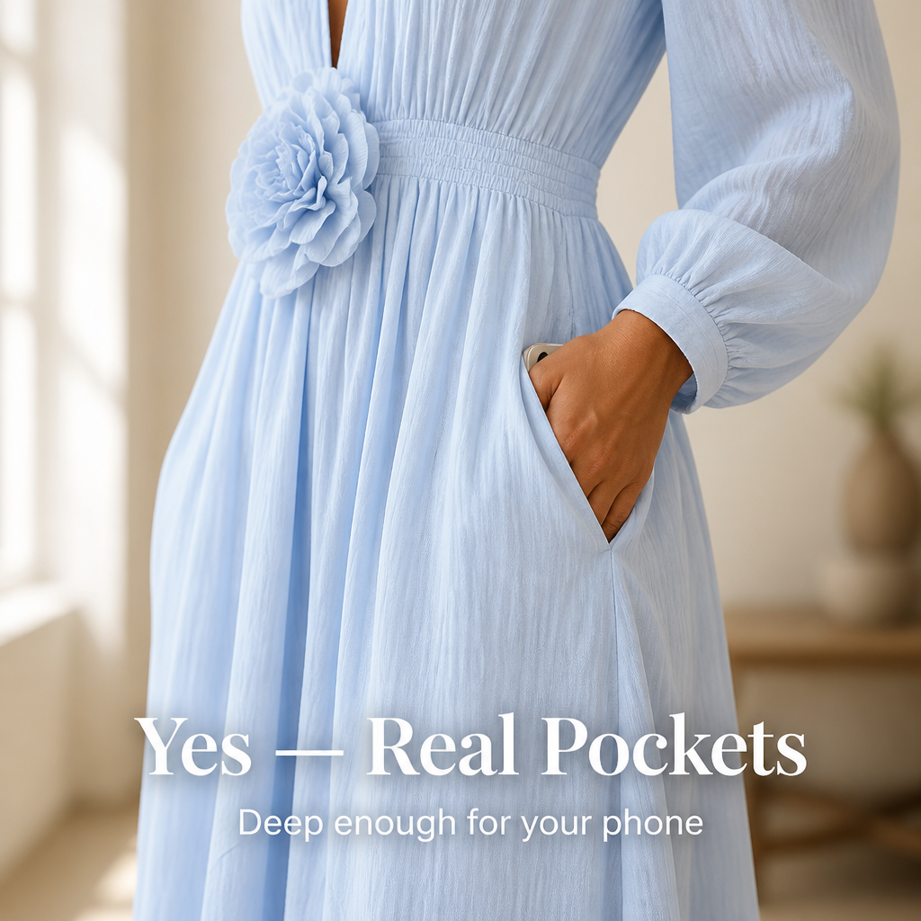 Florelle™ — Glide From Garden Party to Dinner in a Single Pocketed Maxi