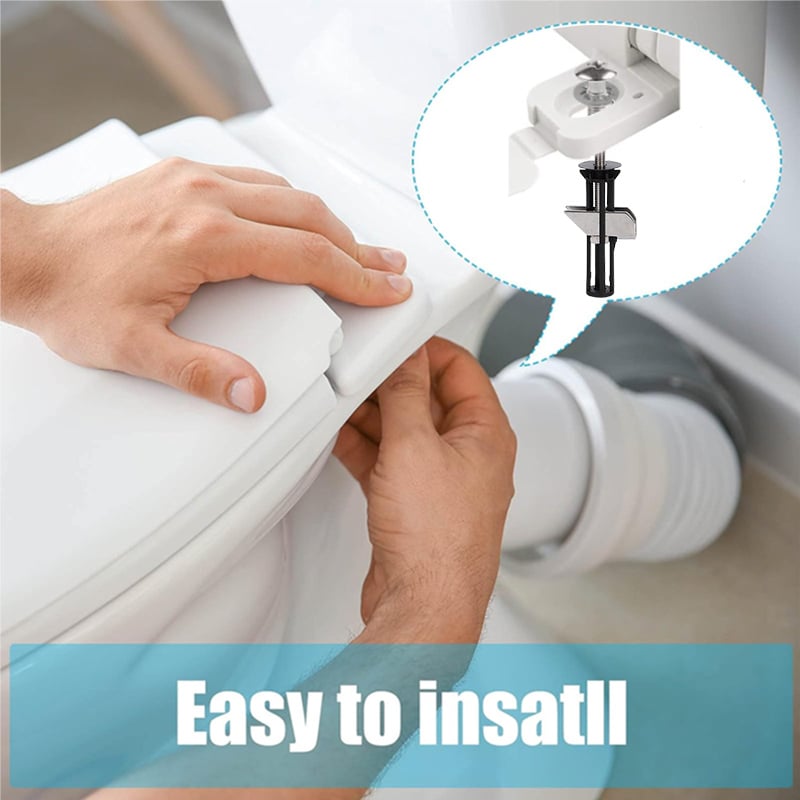 IronGrip™ — Lock a Wobbly Toilet Seat Solid From the Top, No Reaching Under