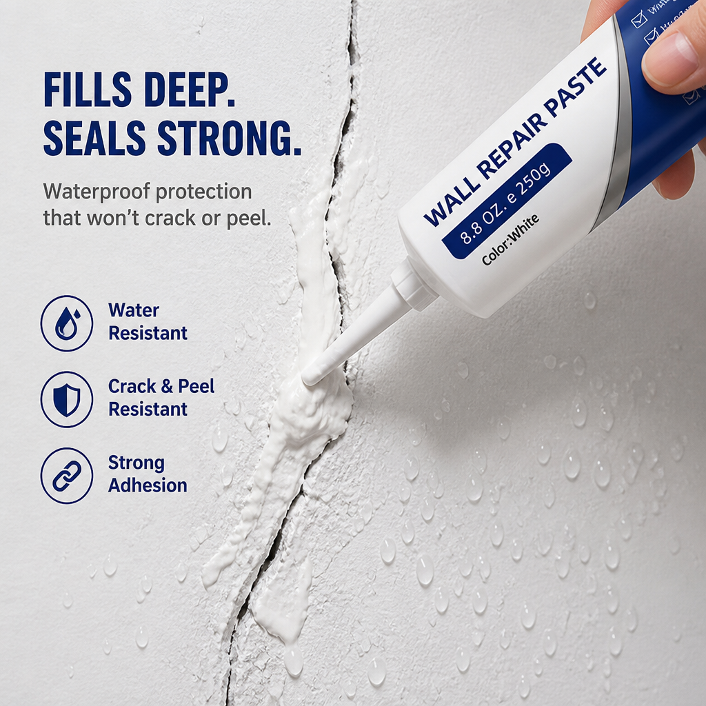 SilkFill™ — Patch Every Crack, Hole & Nail Mark in Minutes, No Mixing