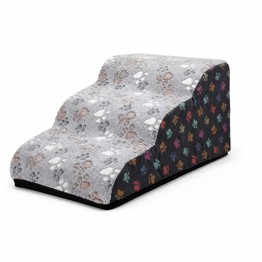 Non-Slip Plush Pet Stairs (2-5 Steps)
