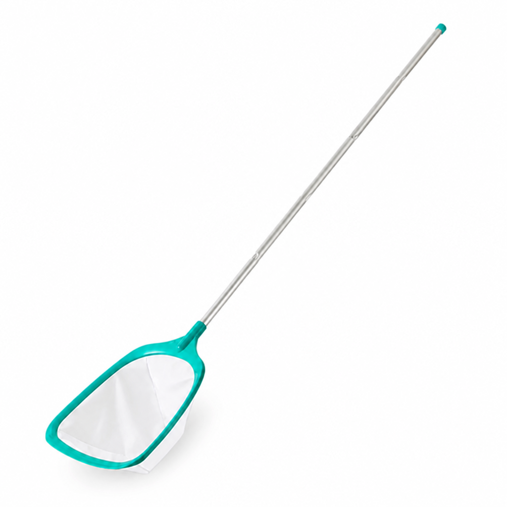 Telescoping Aluminum Fine-Mesh Pool Skimmer Net