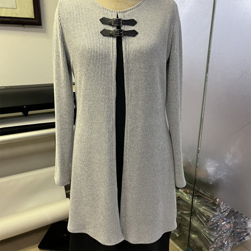 A-line Dress for Women Featuring Faux Leather Straps