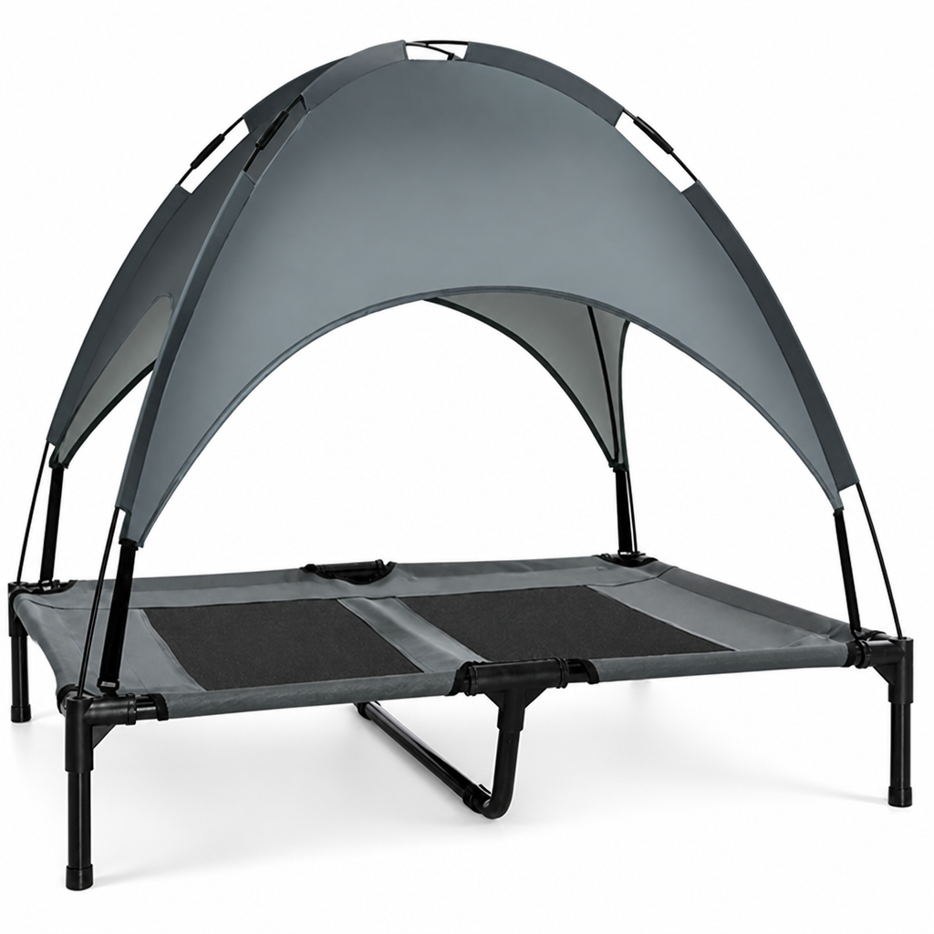 Breathable Elevated Dog Bed (With Cooling Mat & Metal Frame)