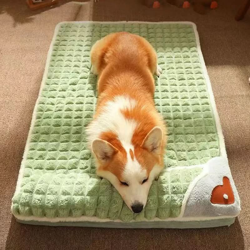Plush Pet Bed with Easy-Clean Fabric