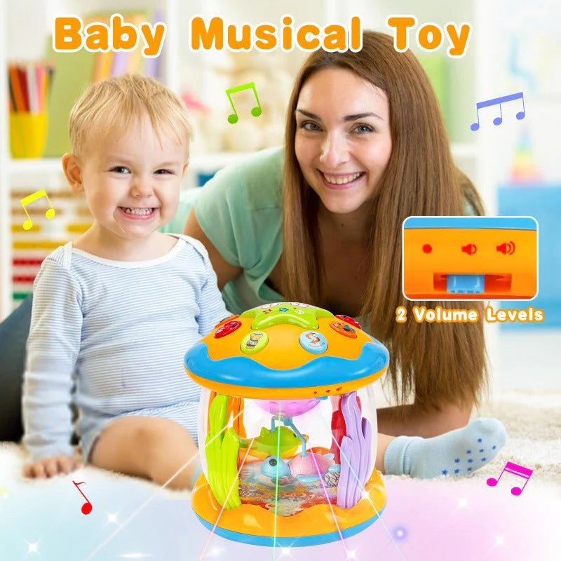 Musical Sea Animal Projector for Babies with Rotating Night Light