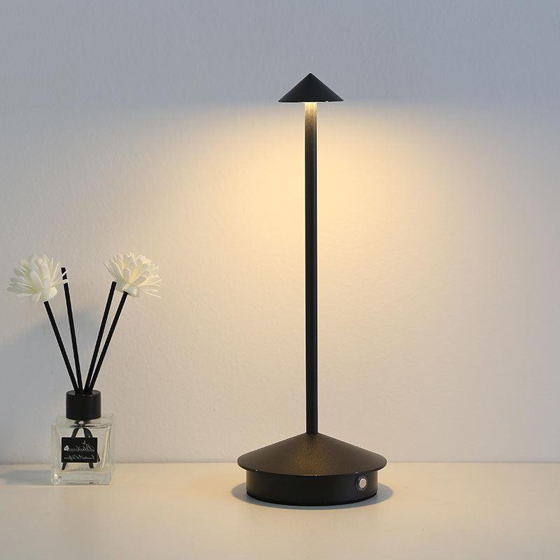 Touch-Dimmable LED Desk Lamp with Wireless Design