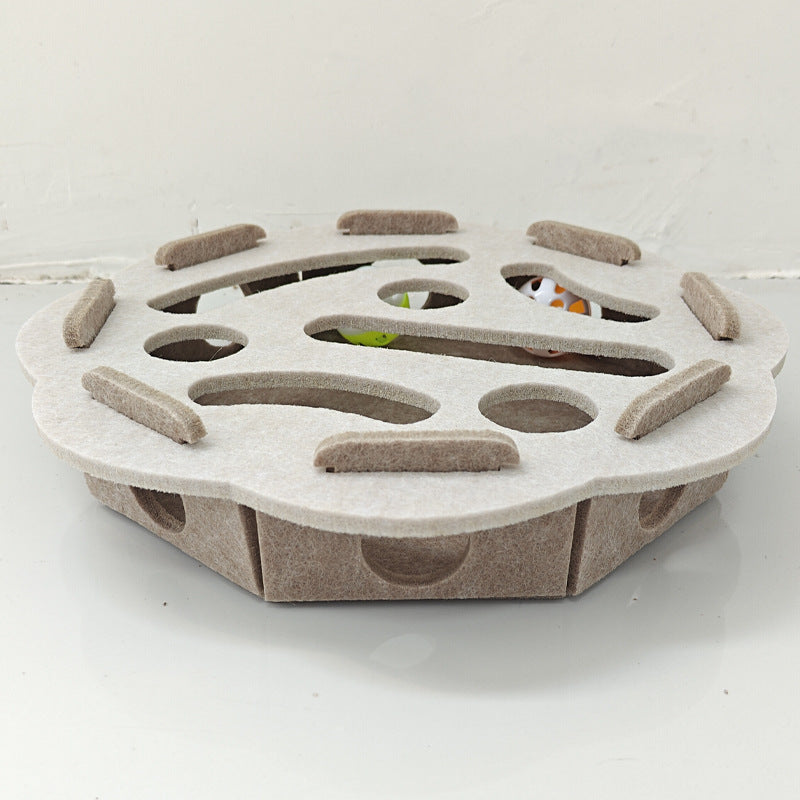 Felt Puzzle Box for Cats - Engaging Toy for Playtime