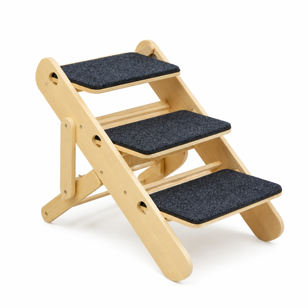 Adjustable Non-Slip Carpet Pet Ramp (Foldable)
