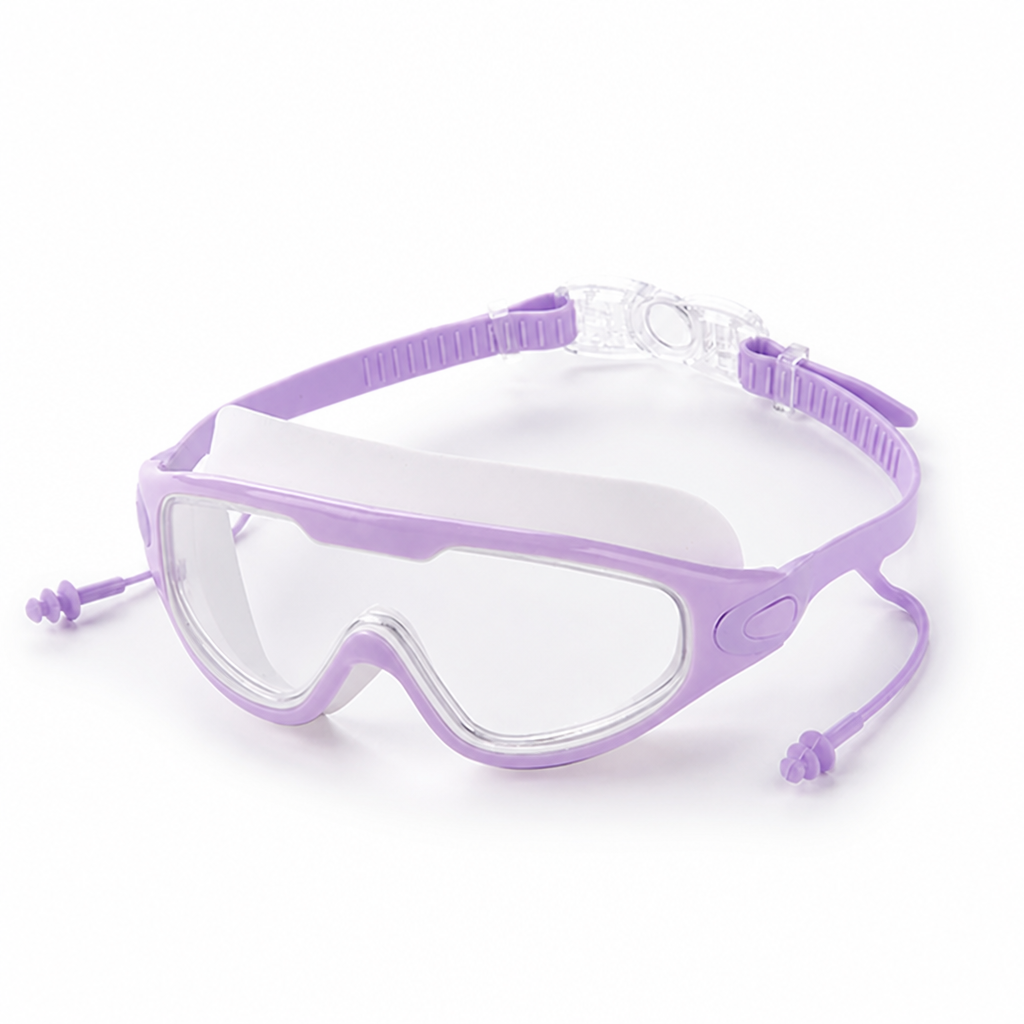 Anti-Fog UV-Protective Adjustable Silicone Strap Swimming Goggles