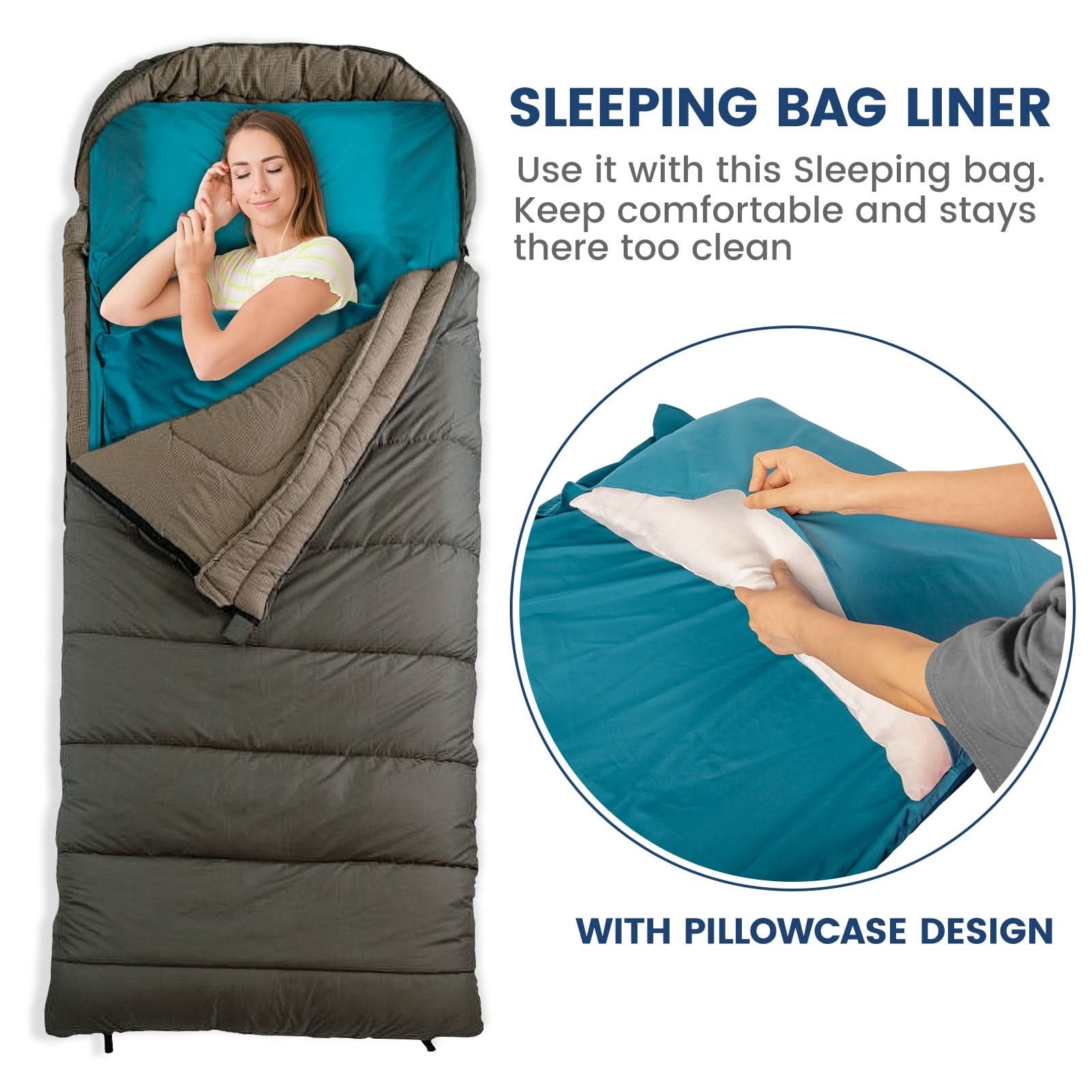 Ultralight Sleeping Bag Liner for Camping and Travel