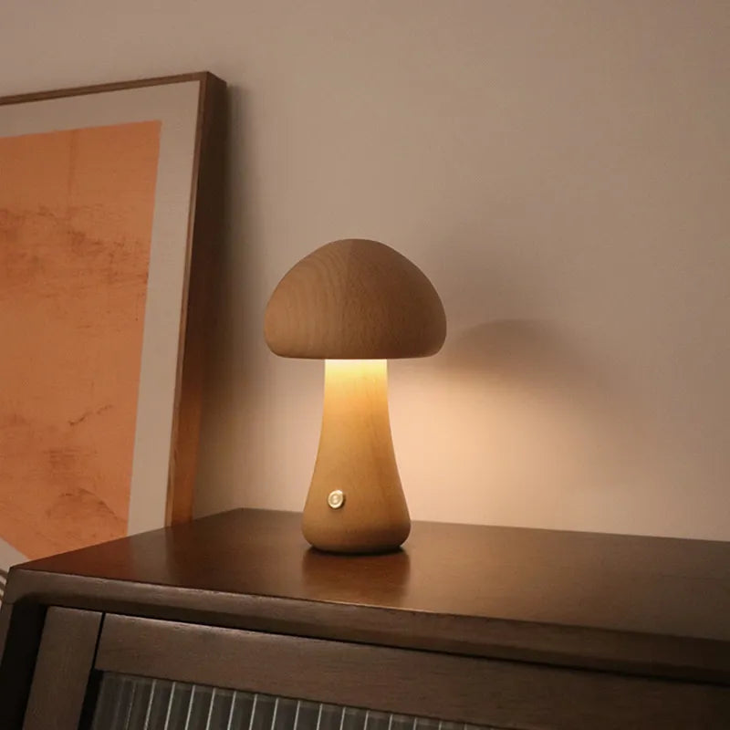 GloedGilde - Sophisticated Mushroom-Style Table Lamp