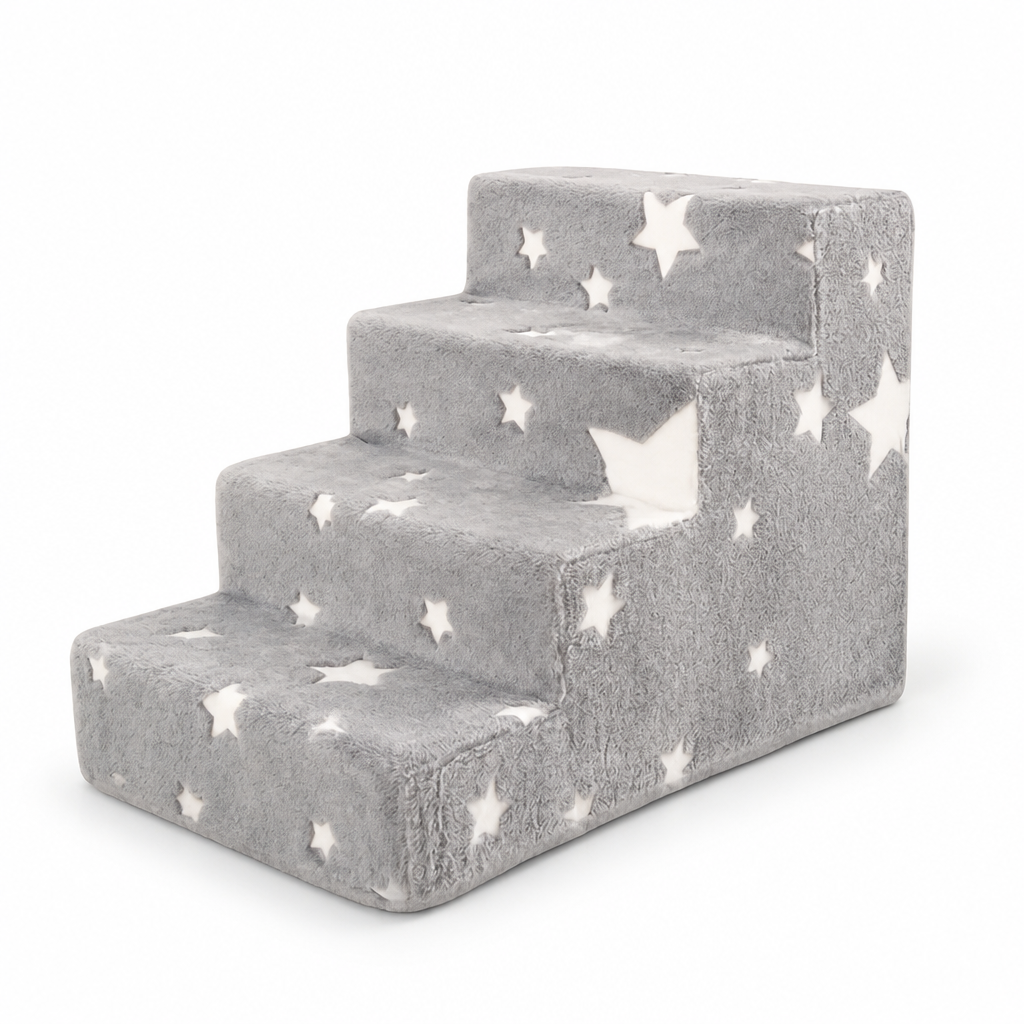 Joint-Friendly Foam Non-Slip Dog Stairs (4-Step)