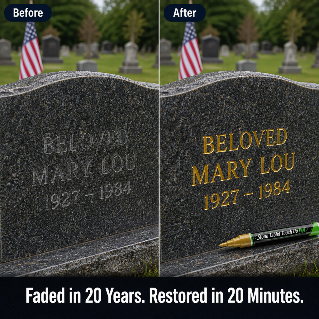 StoneVibe™ — Restore Weatherproof Sharpness to Faded Memorial Names