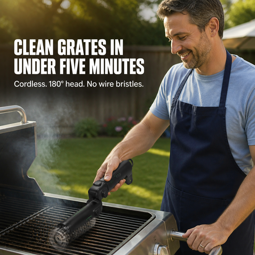 GrillSpark™ — Remove Stubborn Grill Grease Quickly Without Using a Wire Brush