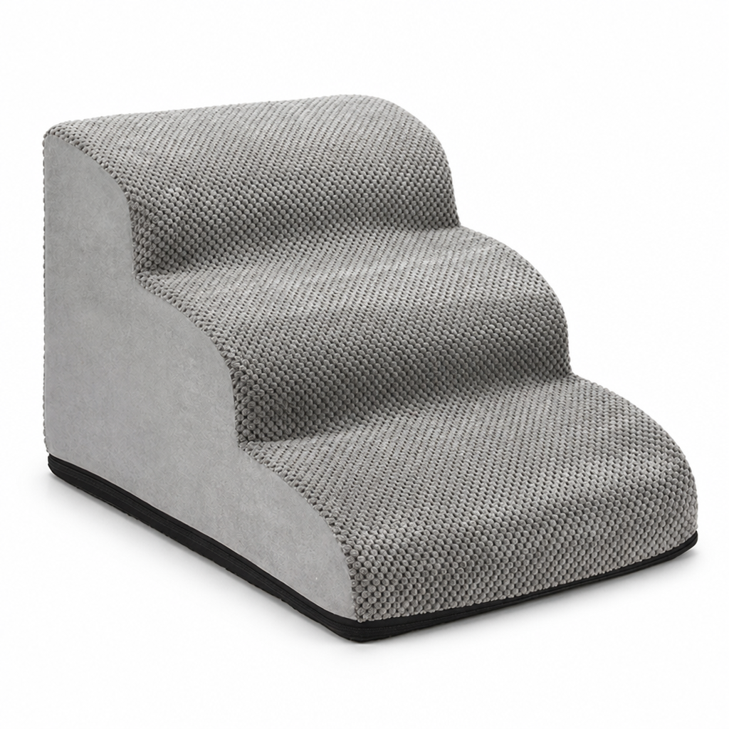 High-Density Foam Non-Slip Pet Stairs (3-Step)