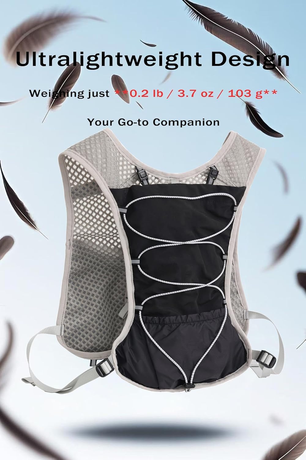 Water Backpack for Hiking and Running - 2L Hydration Vest