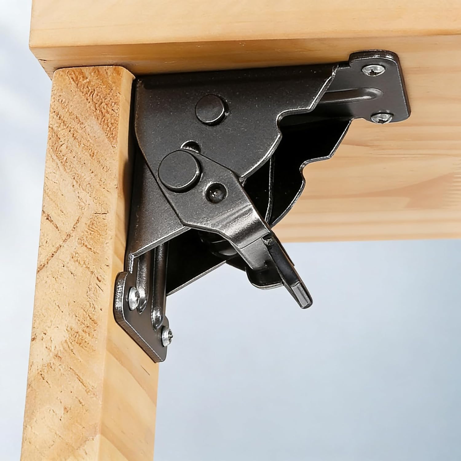 Folding Steel Table Set of 2 – Self-Locking, Supports up to 225 kg