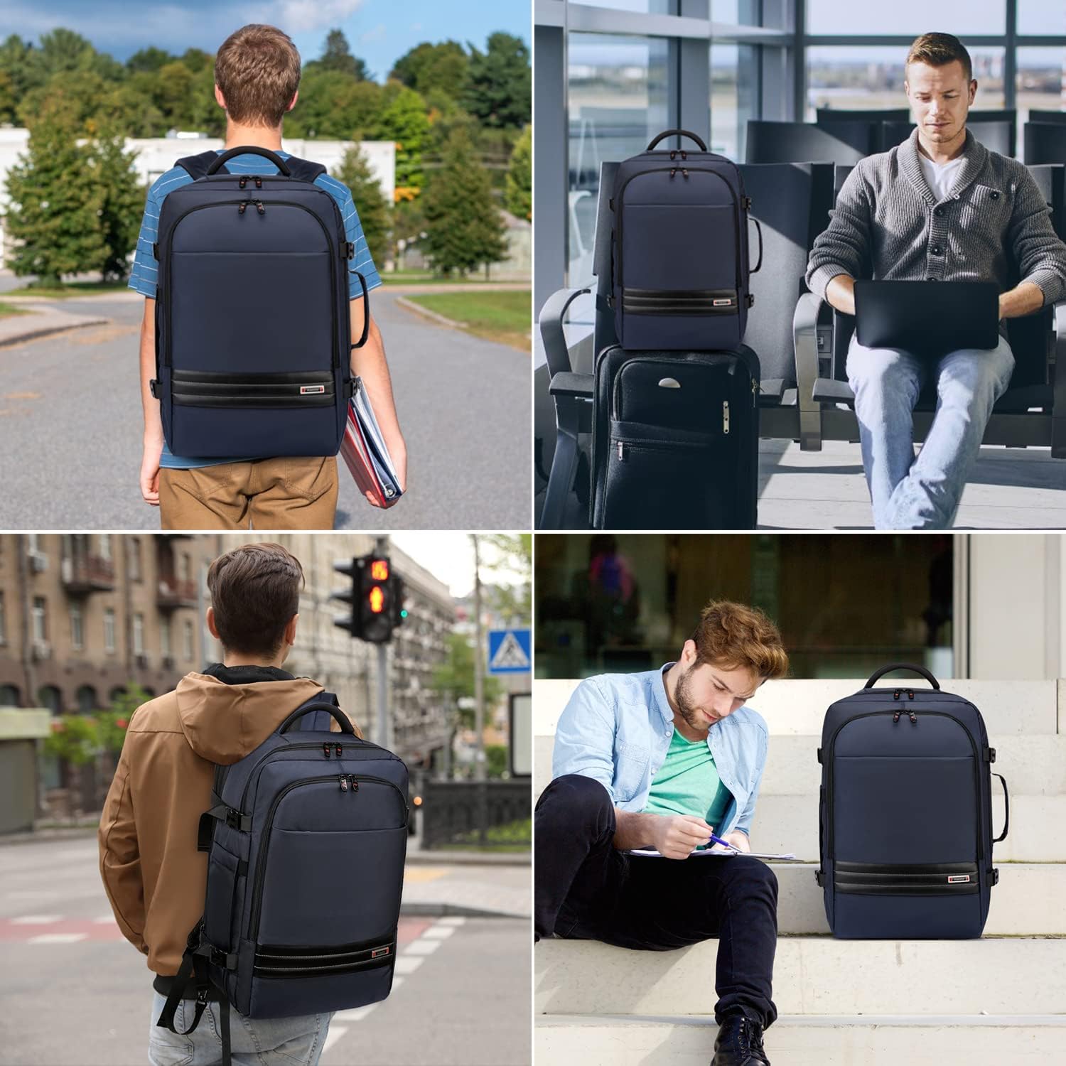 Waterproof Travel Backpack 45-55L with Laptop Section – Expandable
