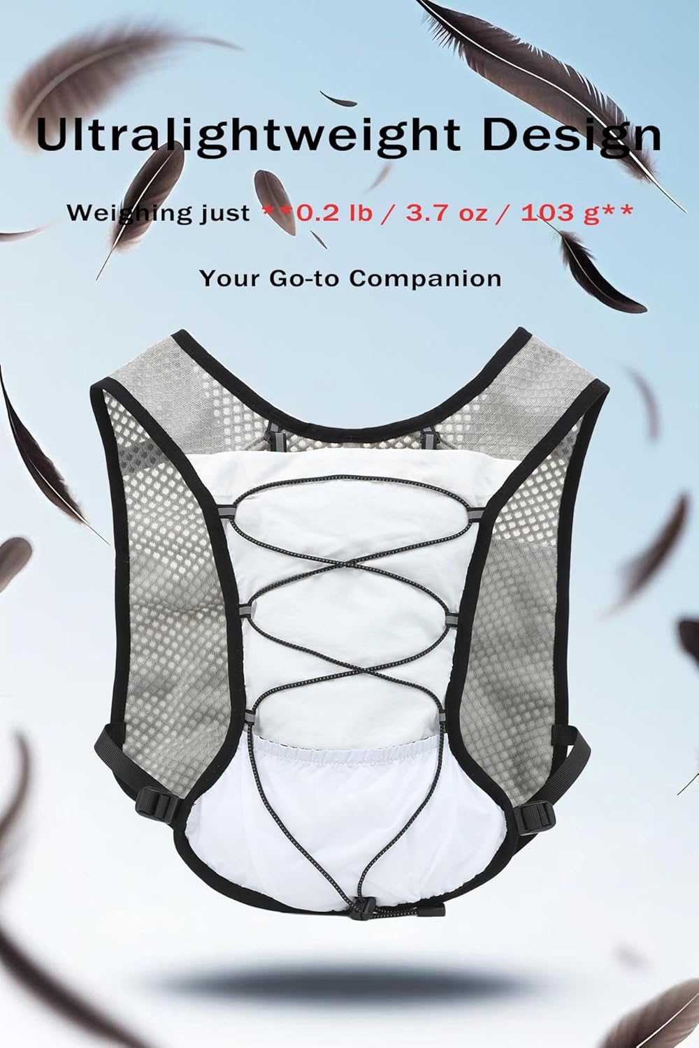 Water Backpack for Hiking and Running - 2L Hydration Vest