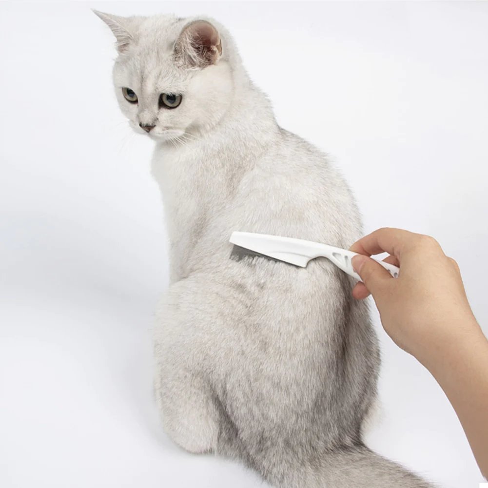 Stainless Steel Tooth Pet Grooming Comb for Gentle Coat Care