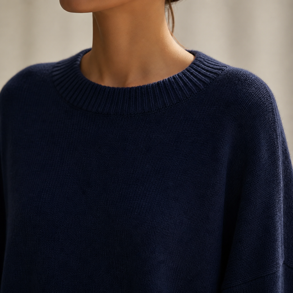 SerenoWave™ – Easygoing Asymmetric Poncho Sweater featuring Batwing Sleeves