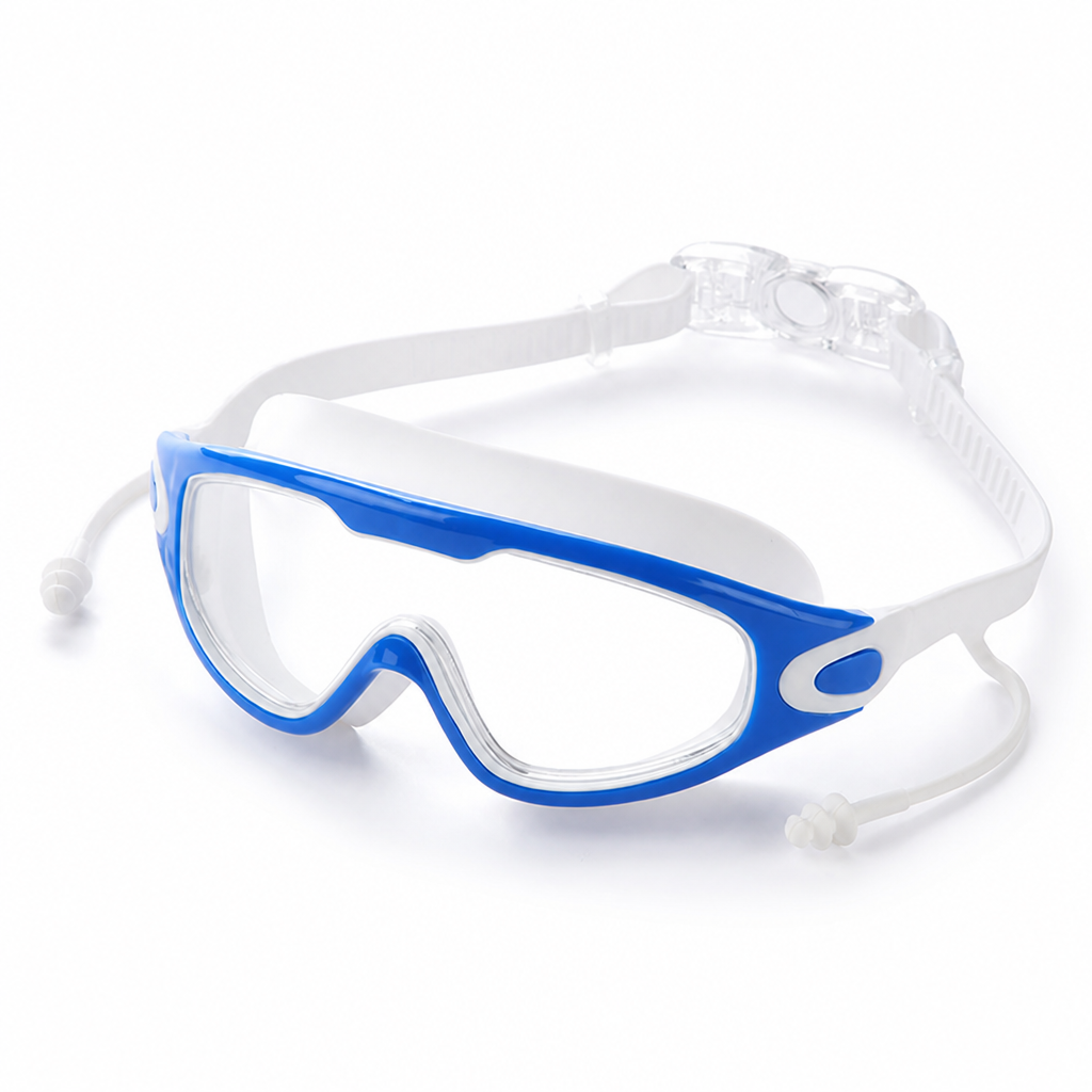 Anti-Fog UV-Protective Adjustable Silicone Strap Swimming Goggles