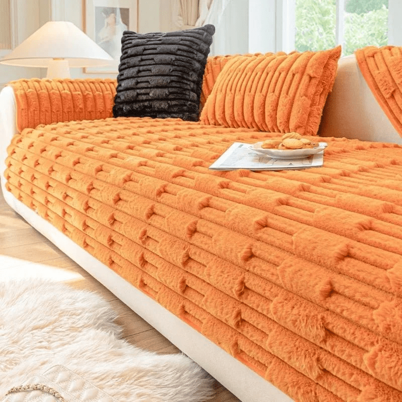 LushNest™ — Wrap Your Sofa in Plush Velvet Comfort That Feels Like Home