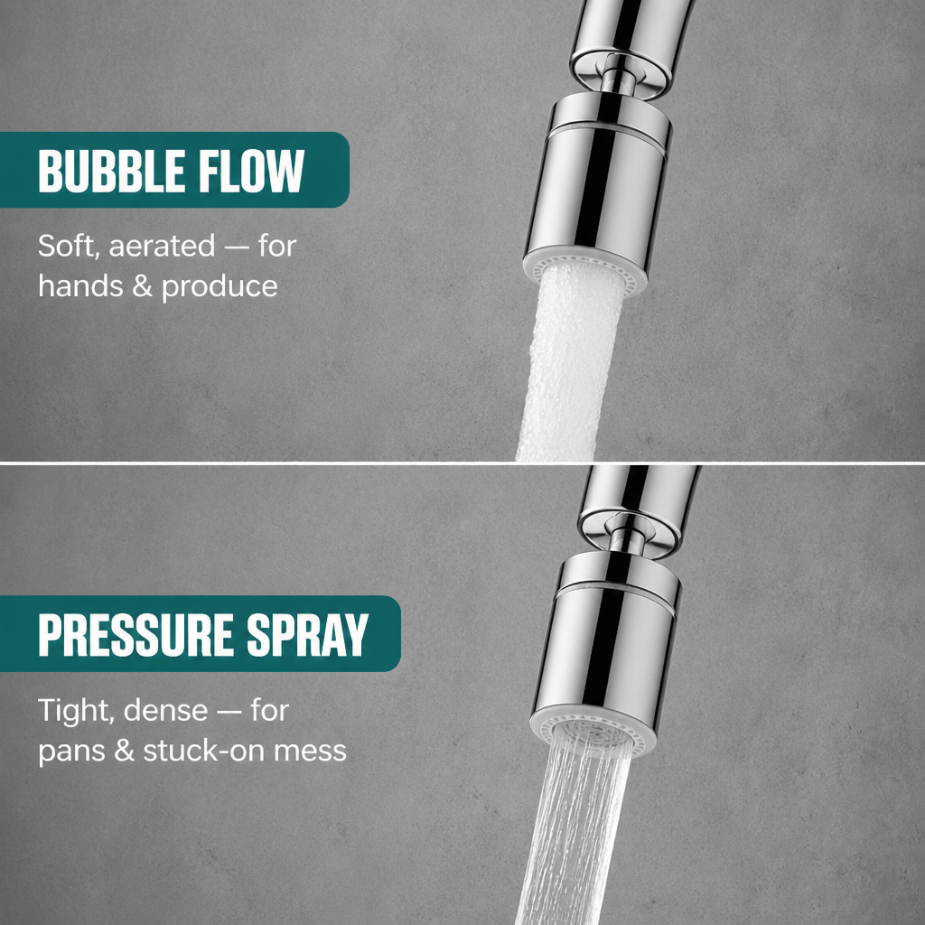 StreamMaster Pro™ — Prevent the Splash and Cover Every Corner of Your Sink