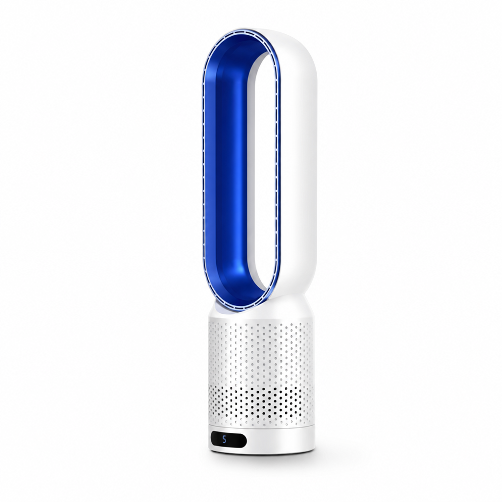 Child-Safe Bladeless Tower Fan (3-in-1 Cooler & Purifier)