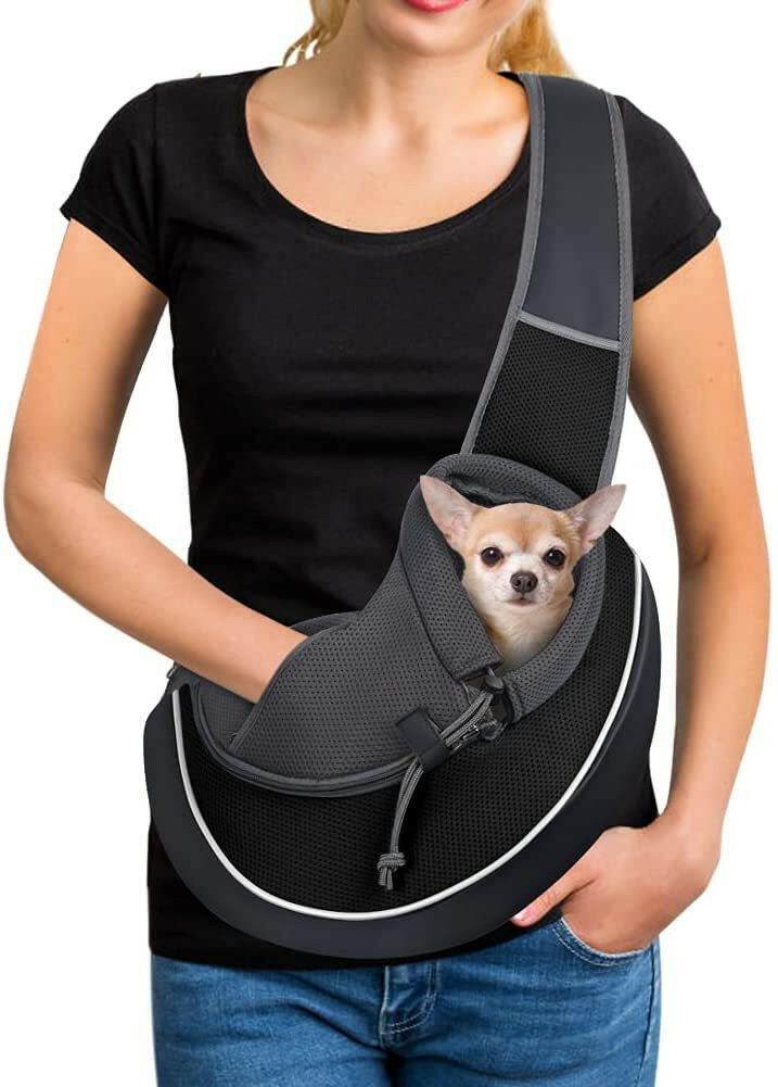 Spacious Pet Carrier Bag for Dogs and Cats - Adjustable Strap & Mesh Design