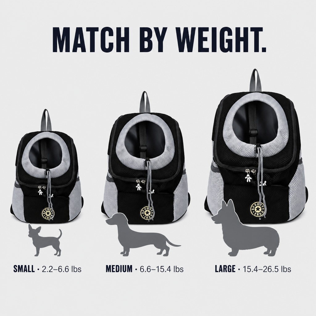 Tailmate™ — Hands-Free Small Dog Carrier for Every Walk, Hike & Errand