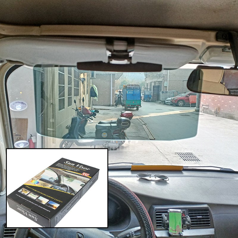 Polarized Glare-Reducing Sunshade for Cars
