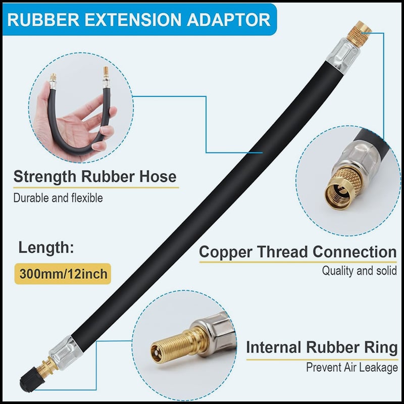 Copper Valve Extensions for Universal Tire Fitment