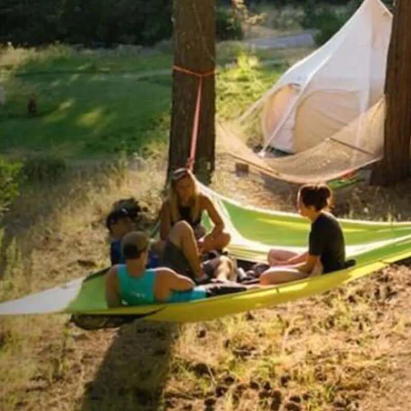 Multi-Person Triangle Hammock with 3-Point Suspension System