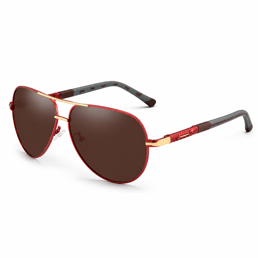 Polarized UV400 Anti-Reflective Aviator Sunglasses