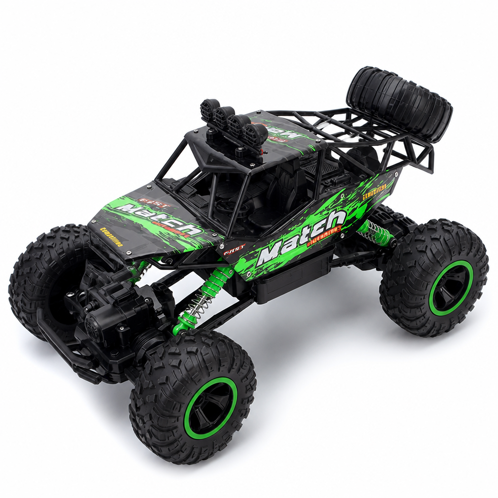 4x4 Shock-Absorbing RC Rock Crawler (164 ft Range)