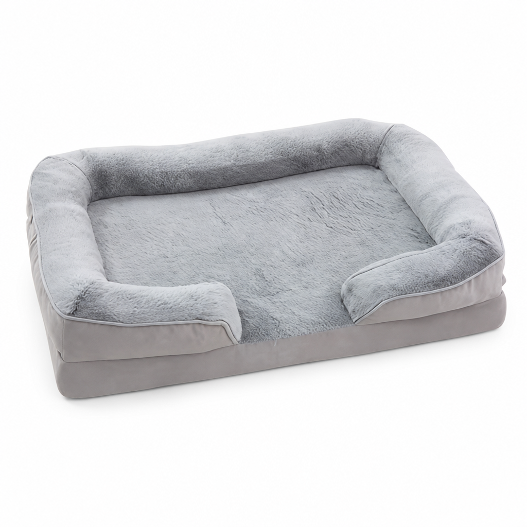 Orthopedic Egg Crate Foam Dog Bed (Removable Washable Cover)