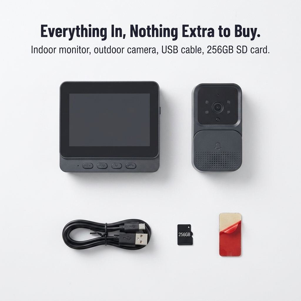 ClearView™ Wireless Door Guardian — Instantly See and Speak to Every Visitor for Total Peace of Mind