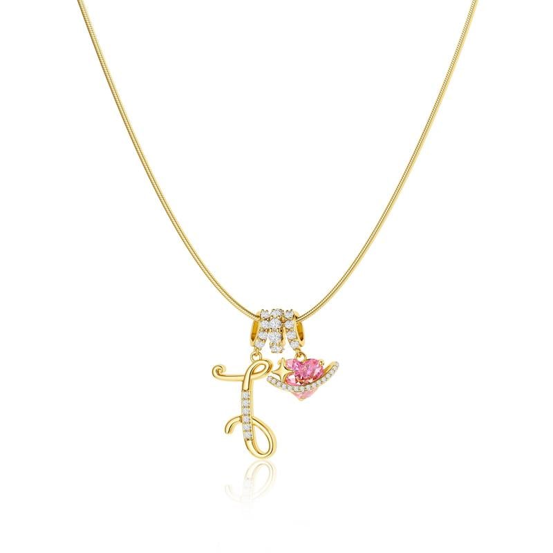 LuminaCharm™ 3-Layer Initial Pendant Necklace — Carry Your Unique Story with Effortless Glam and Confidence