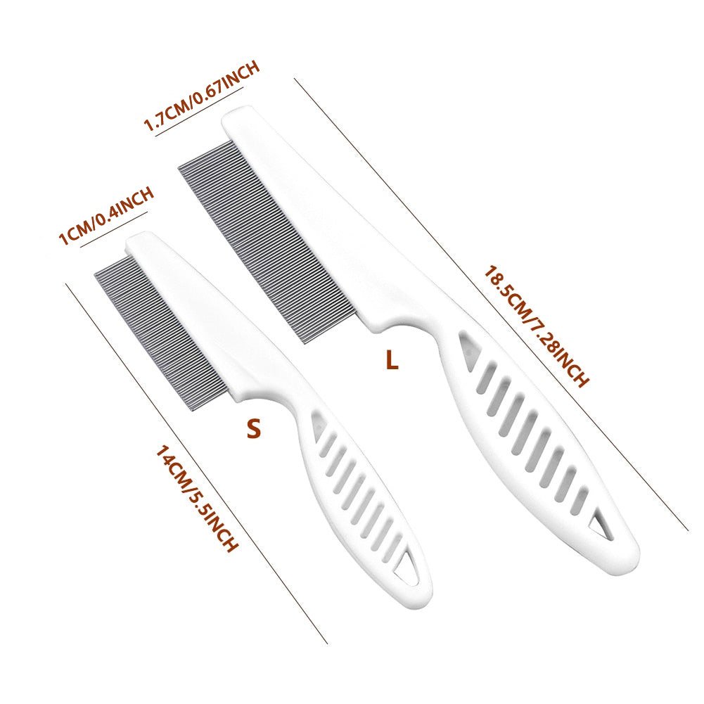 Stainless Steel Tooth Pet Grooming Comb for Gentle Coat Care