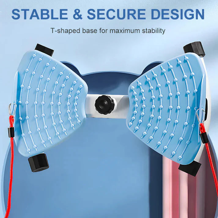 Full Body Twist Stepper with Resistance Band – Supports up to 120 kg