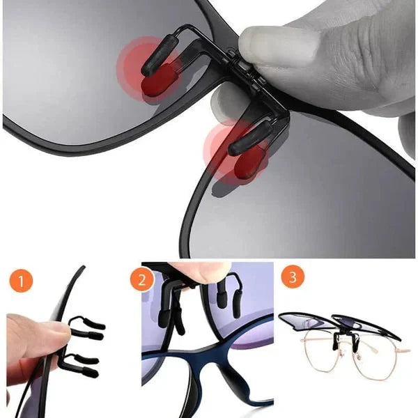 Clip-On Polarized Sunglasses for Prescription Eyewear