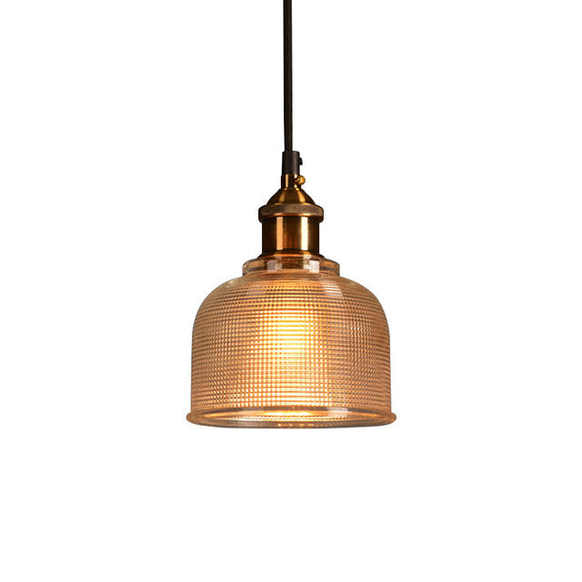 Vintage Glass Pendant Light Hanging