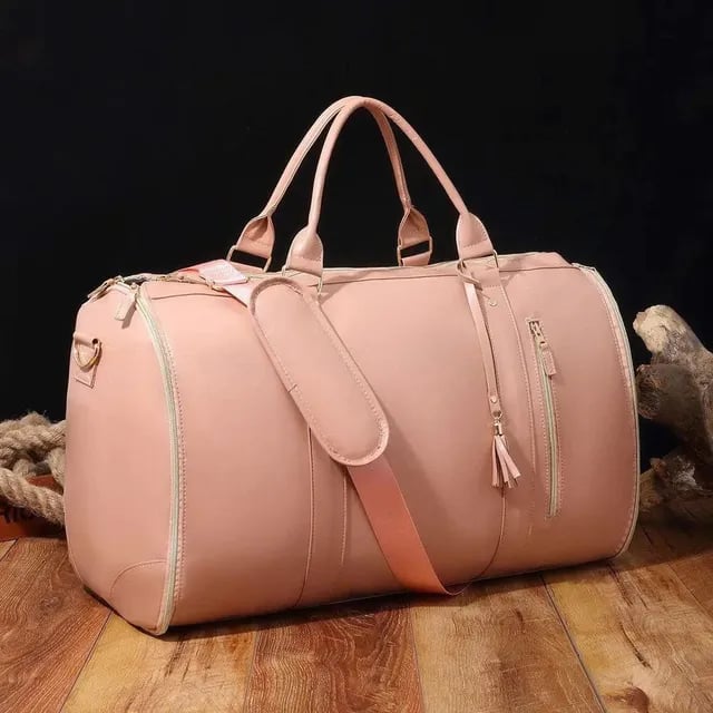 60L Duffel Bag with Garment Section and Shoe Storage Compartment