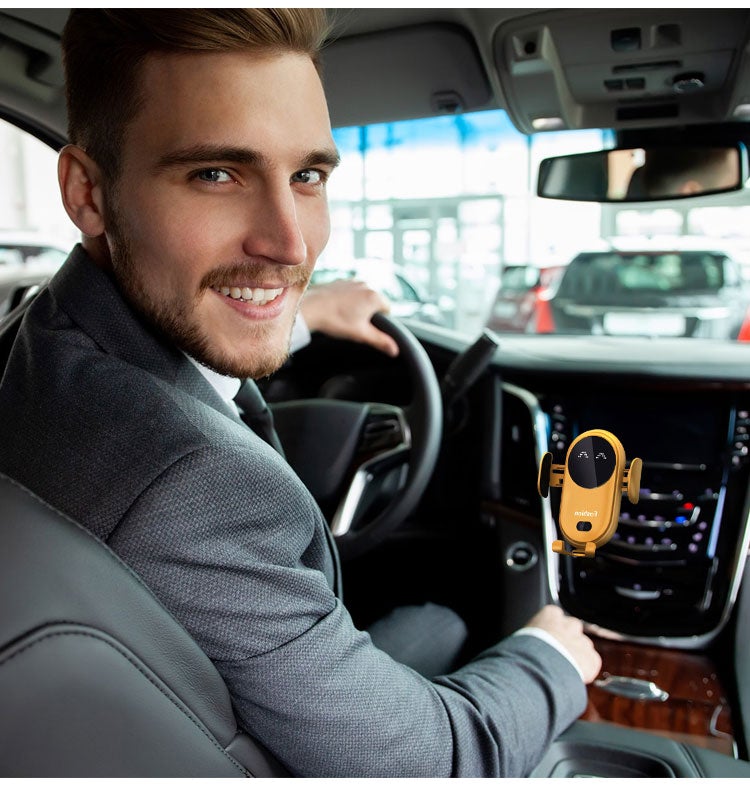 Car Mount with Wireless Charger for Smartphones