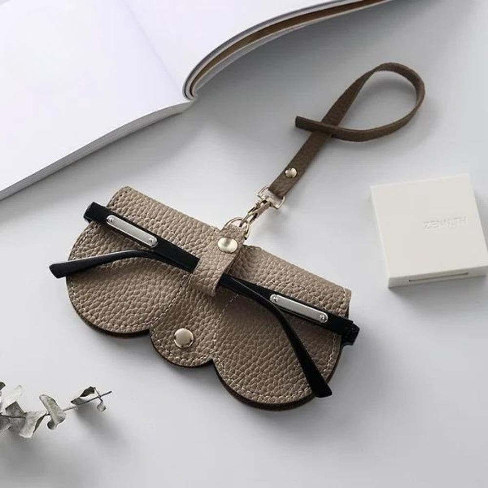 Bow Design PU Leather Eyewear Case