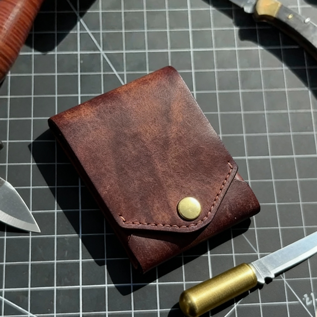 Classic PU Leather Wallet Featuring Pen Slot